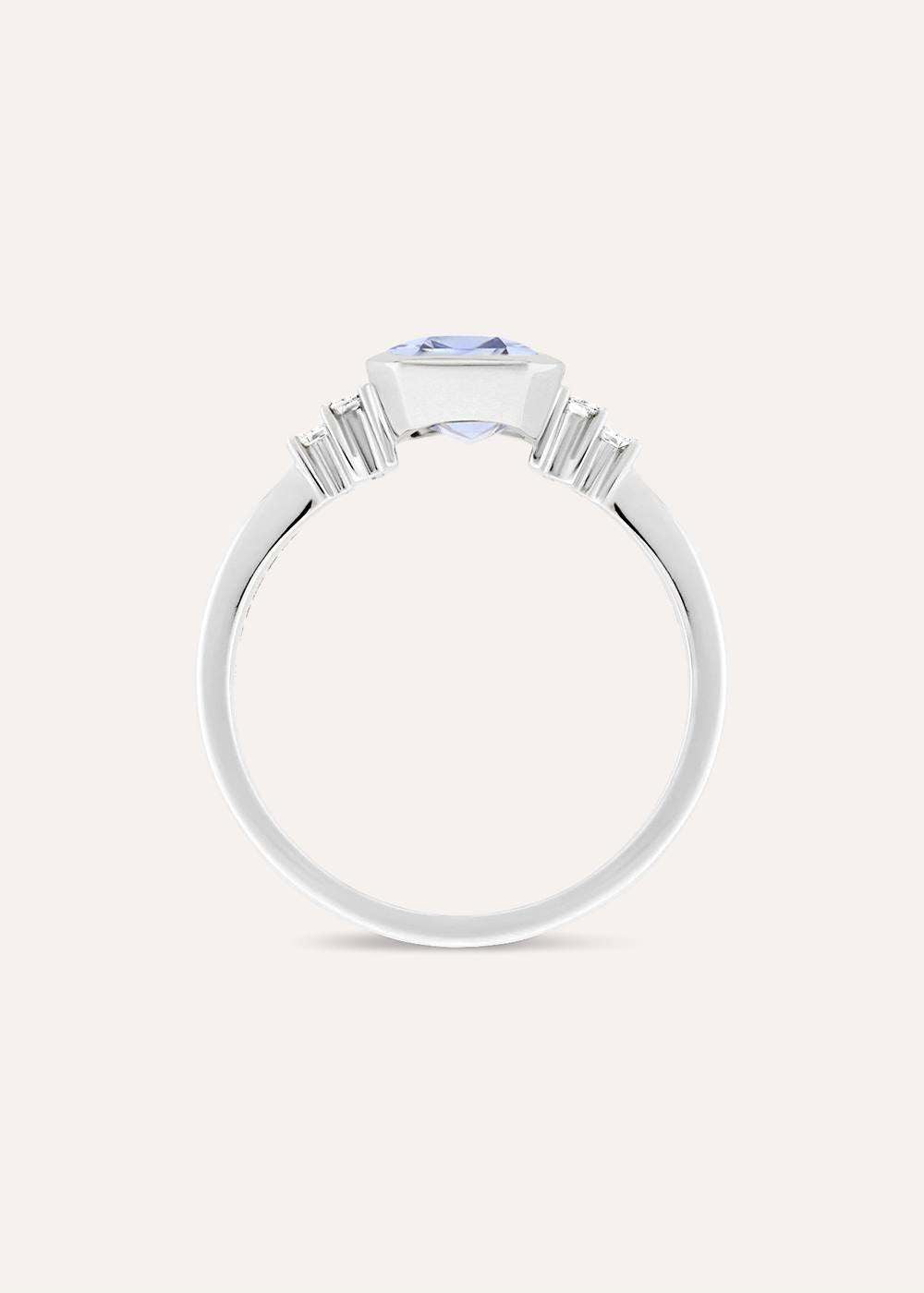 Mila Blue Sapphire & Diamond Ring
