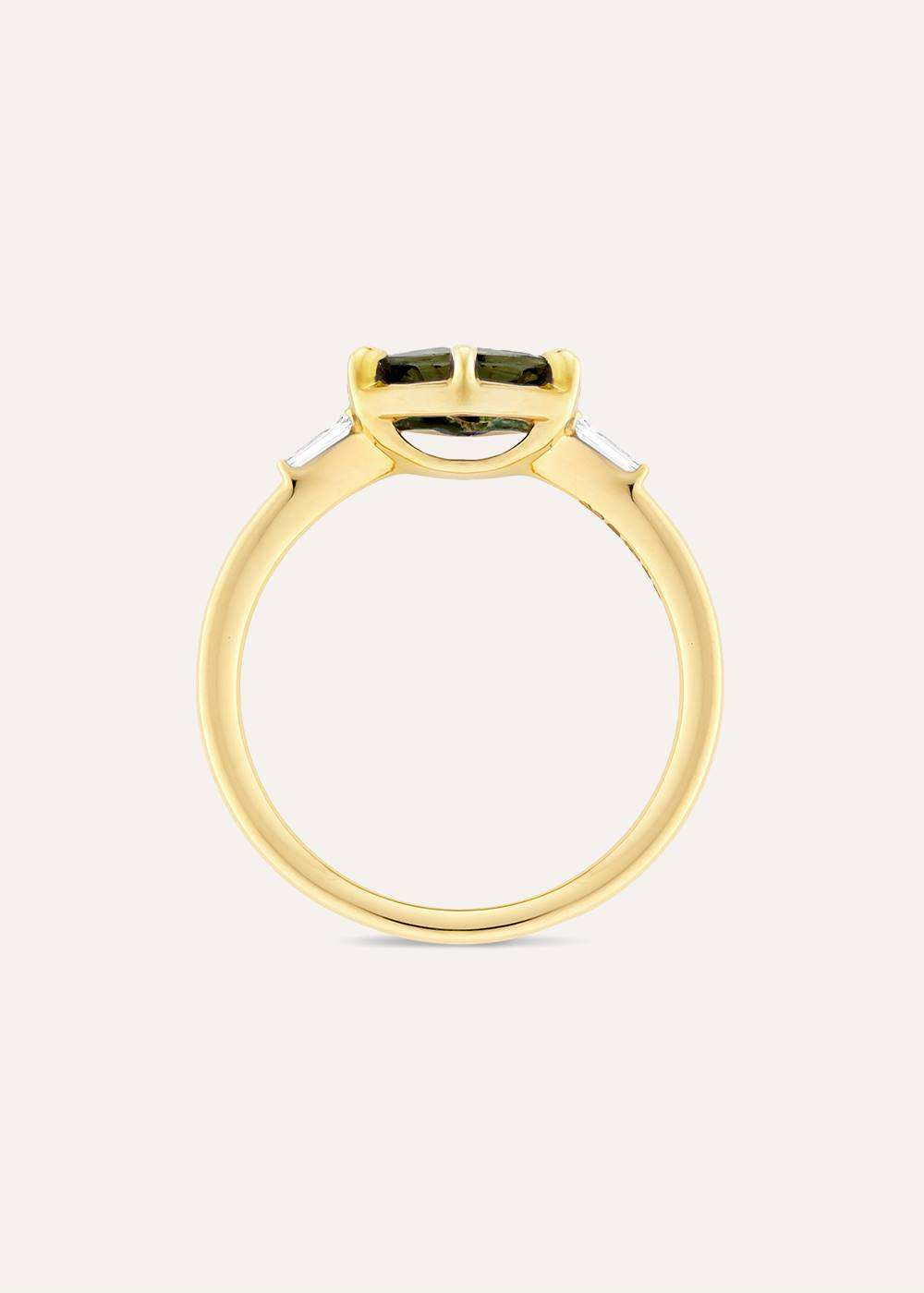 Jenna Green Sapphire & Diamond Ring