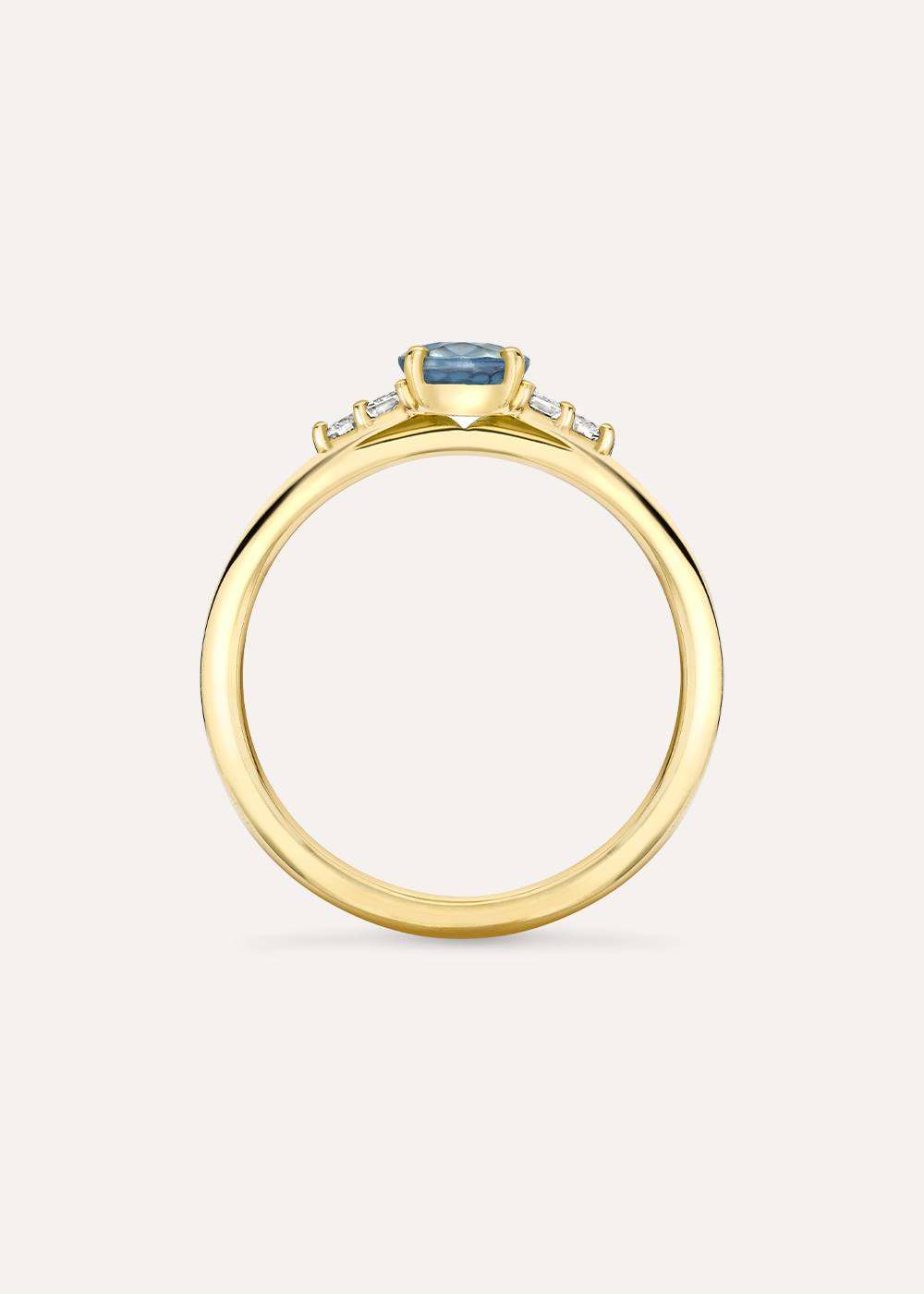 Katie Teal Sapphire & Diamond Ring