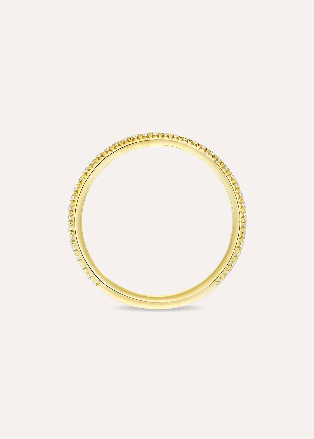 Minnow Three Quarter Mini Lab-Grown Diamond Eternity Ring