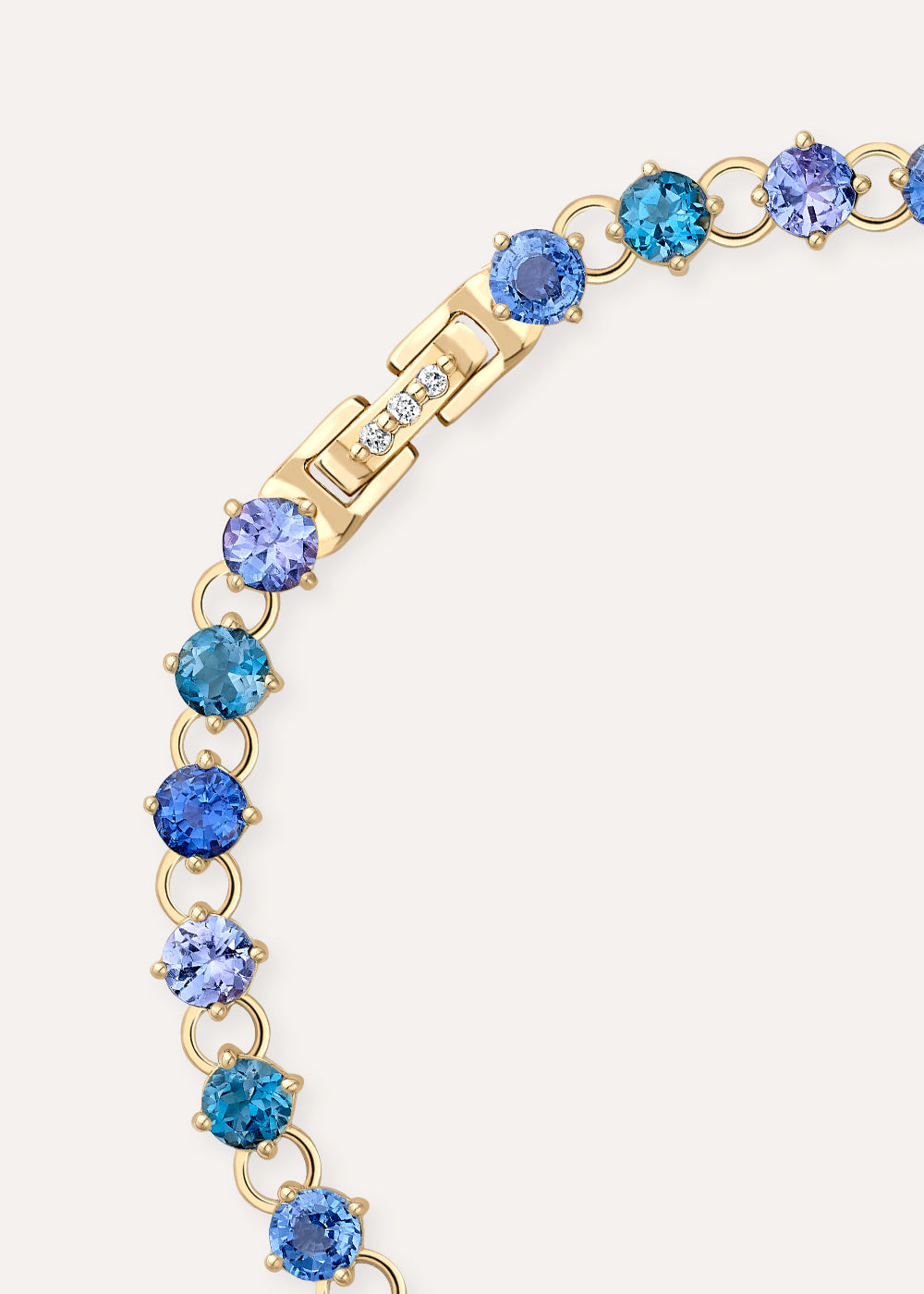 Shuga 4mm Blue Precious Gemstone Tennis Bracelet