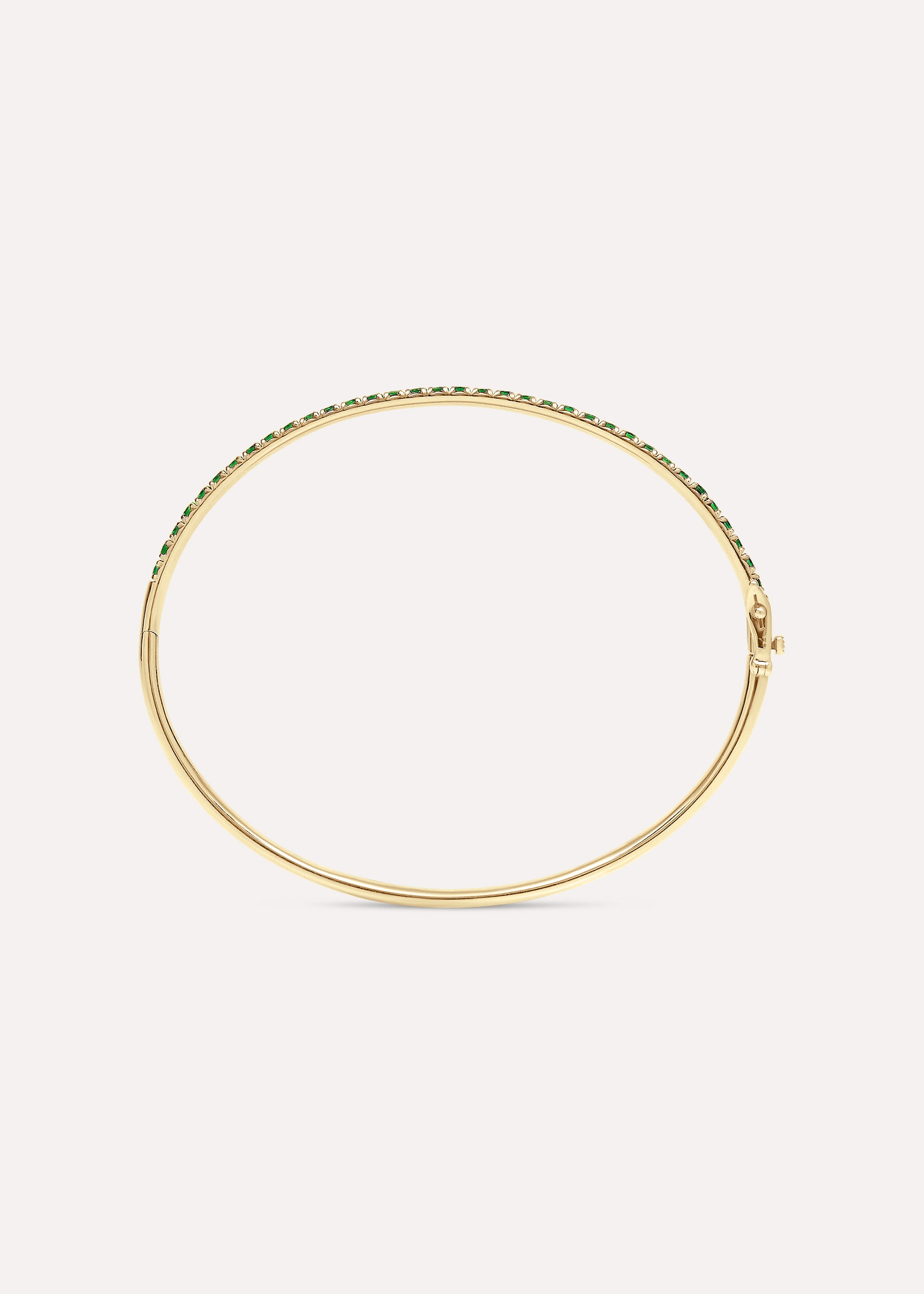 Minnow Tsavorite Garnet Bangle