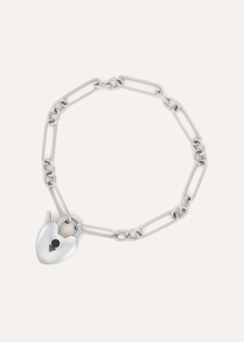 Padlock Heart Chain Bracelet
