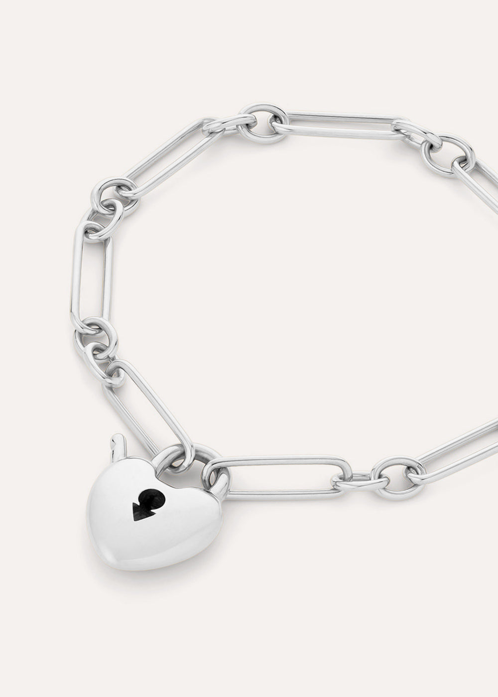 Padlock Heart Chain Bracelet