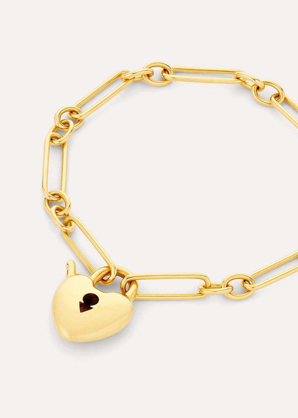 Padlock Heart Chain Bracelet