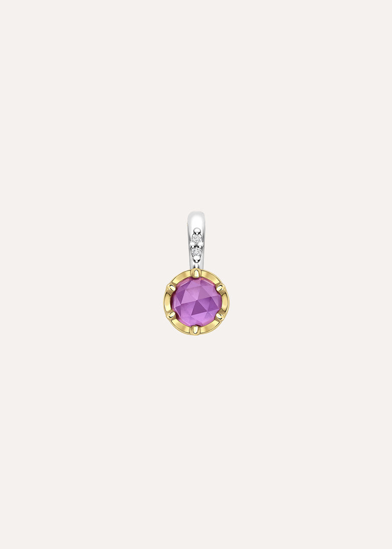 Amethyst February Birthstone Charm
