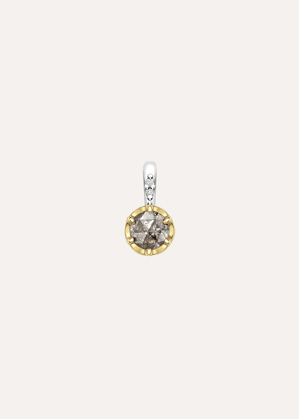 White Sapphire April Birthstone Charm