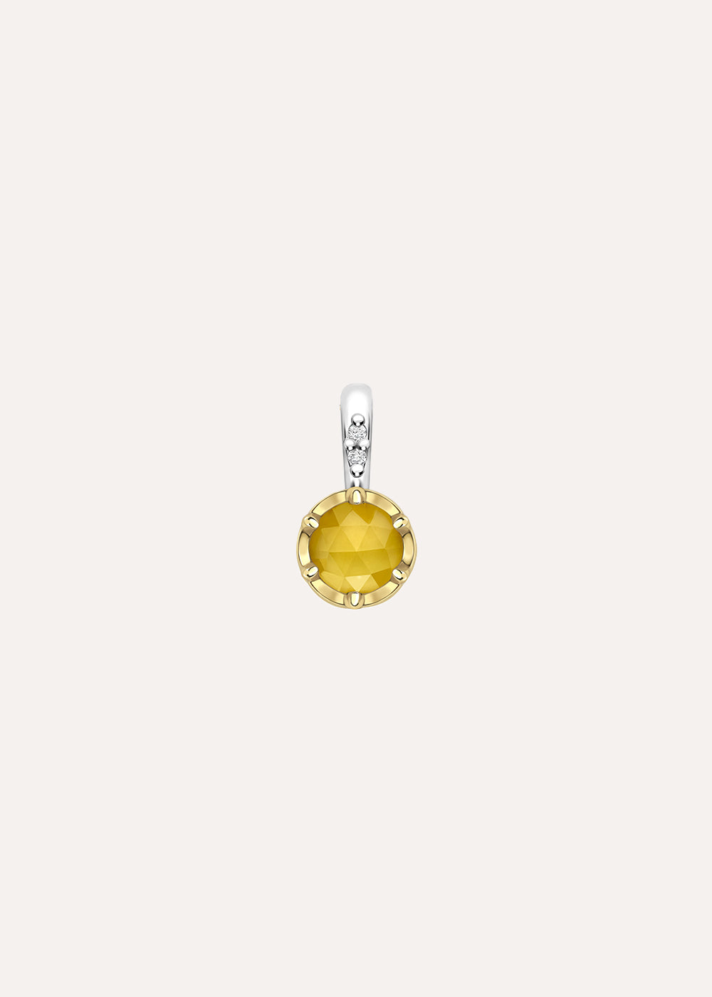 Lemon Quartz November Birthstone Charm