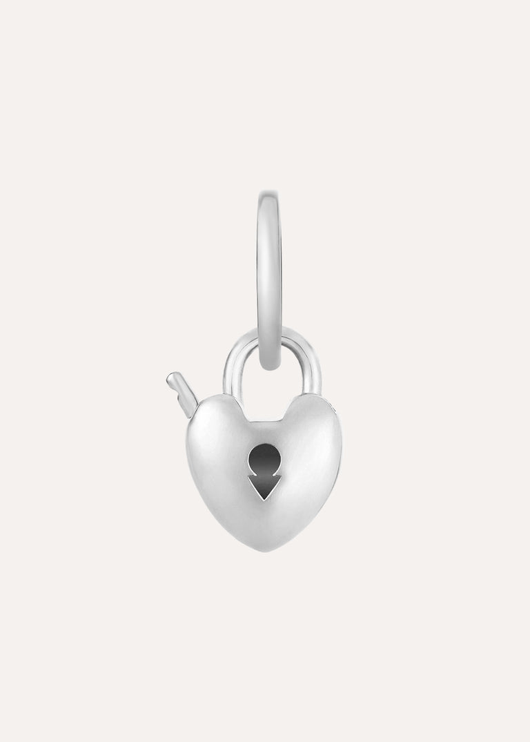 My World Padlock Heart Charm