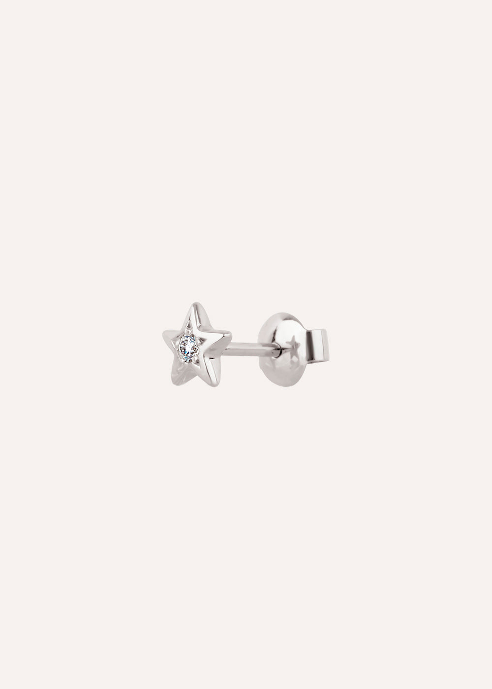 Single Bijou Star Diamond Stud Earring