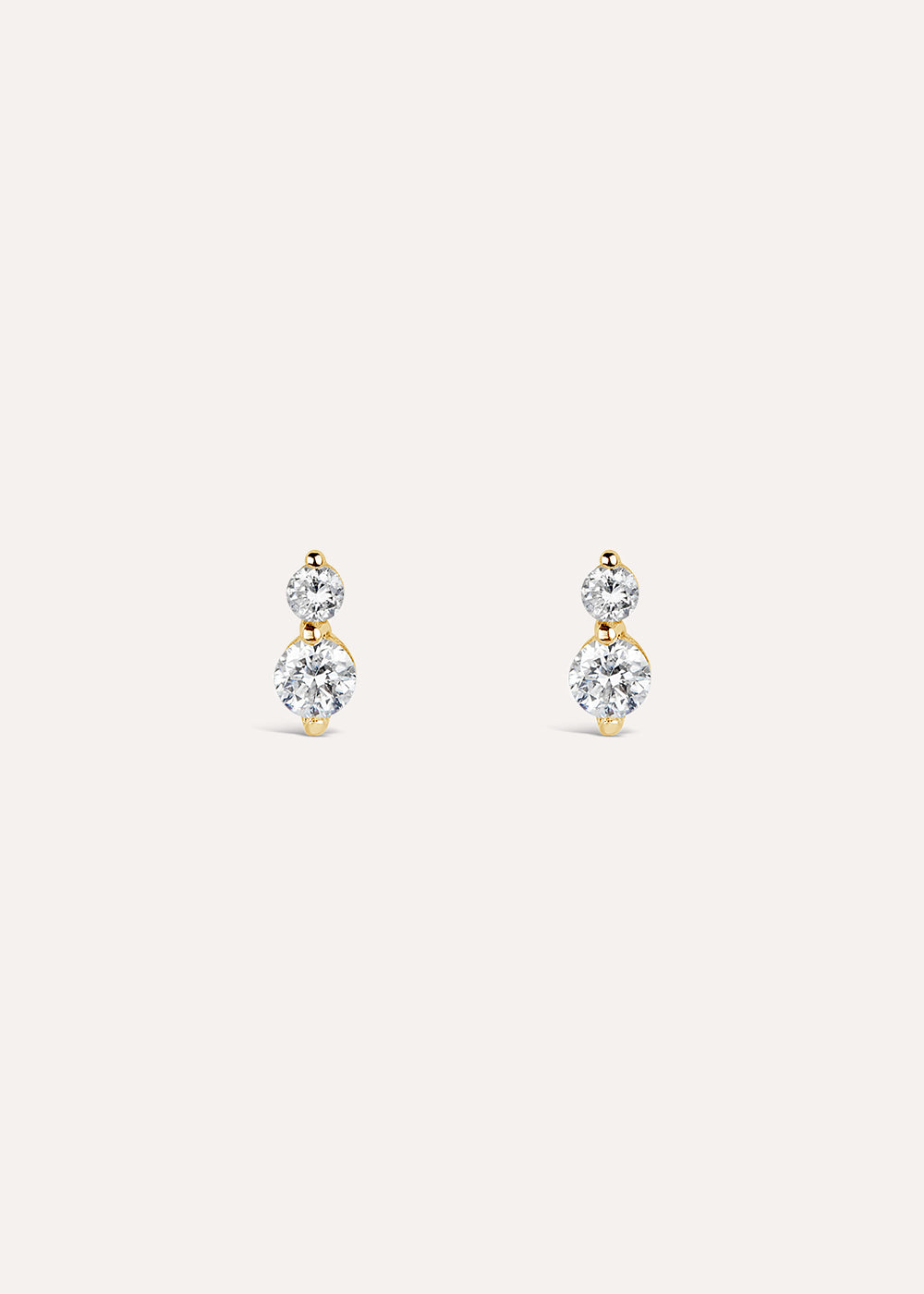 Shuga Double Diamond Stud Earrings