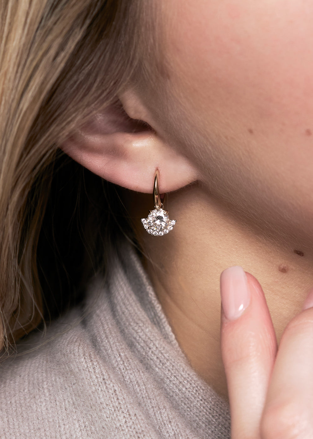 Libby Lab-Grown Diamond Drop Earrings