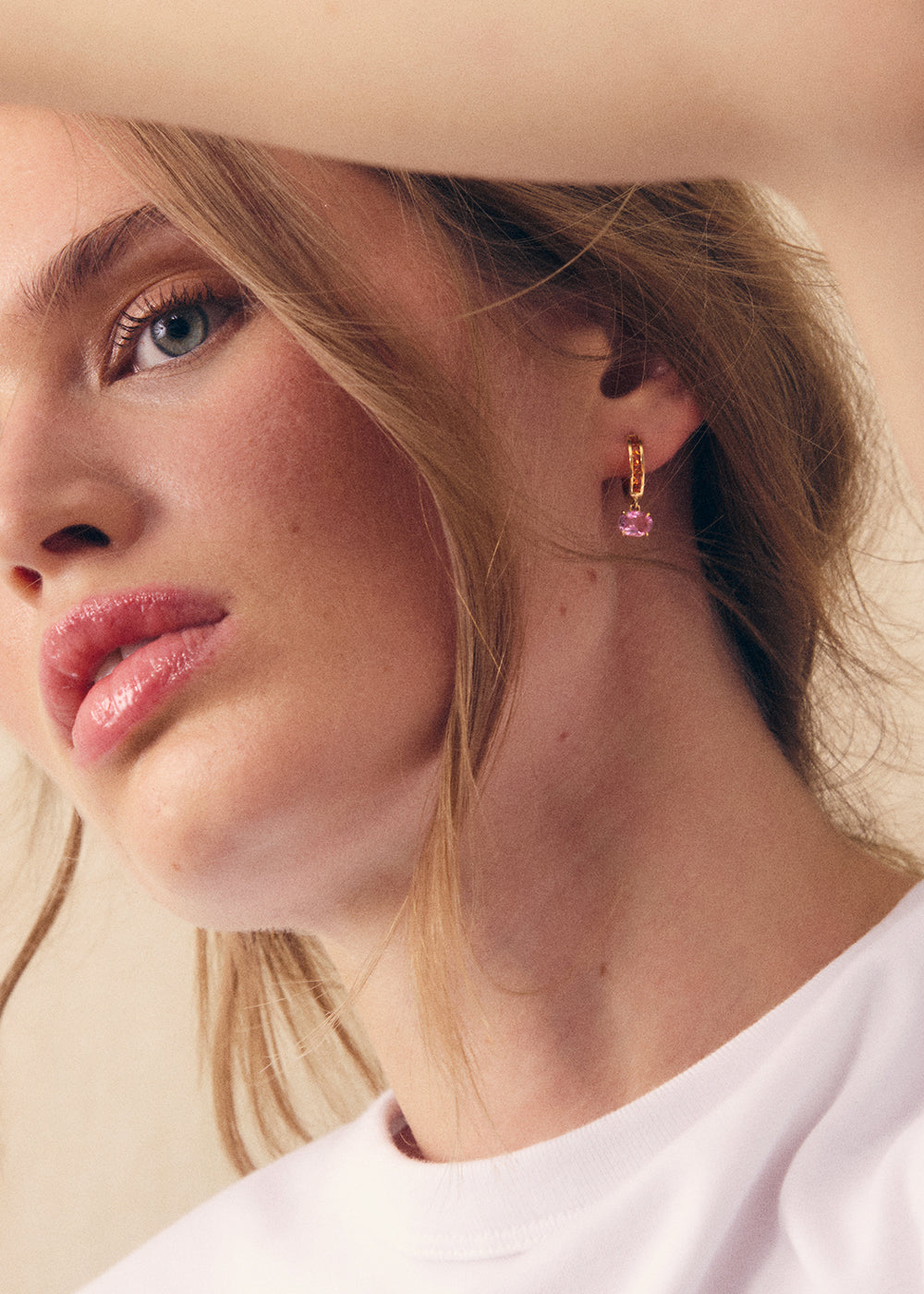 Brightside Orange Sapphire & Pink Sapphire Drop Earrings