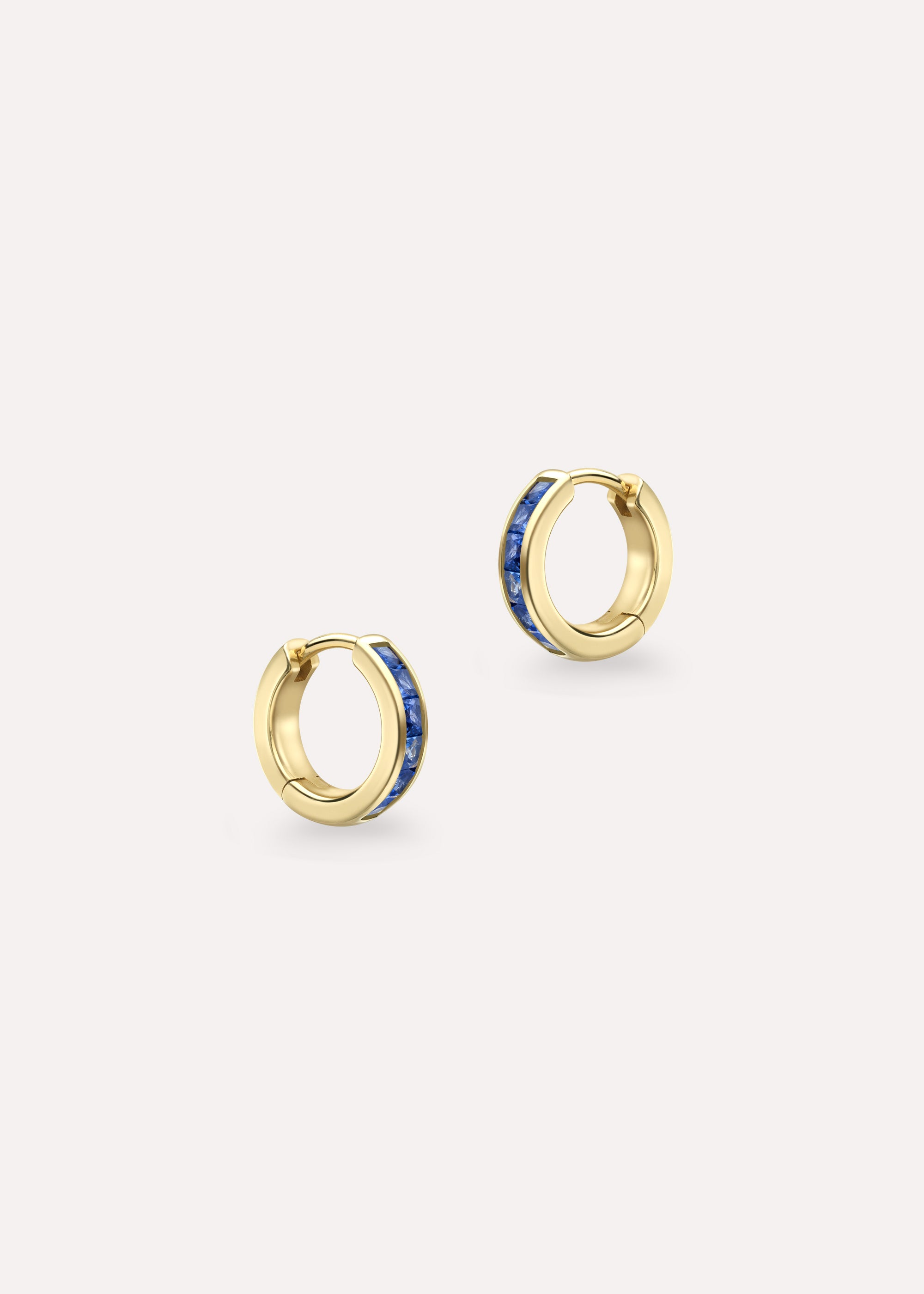 Brightside Blue Sapphire Hoop Earrings