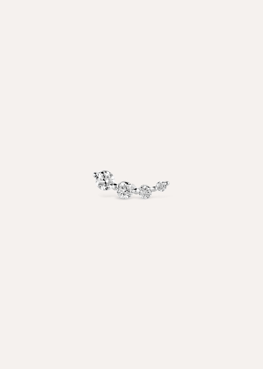 Single Shuga Lab-Grown Diamond Crawler Stud Earring