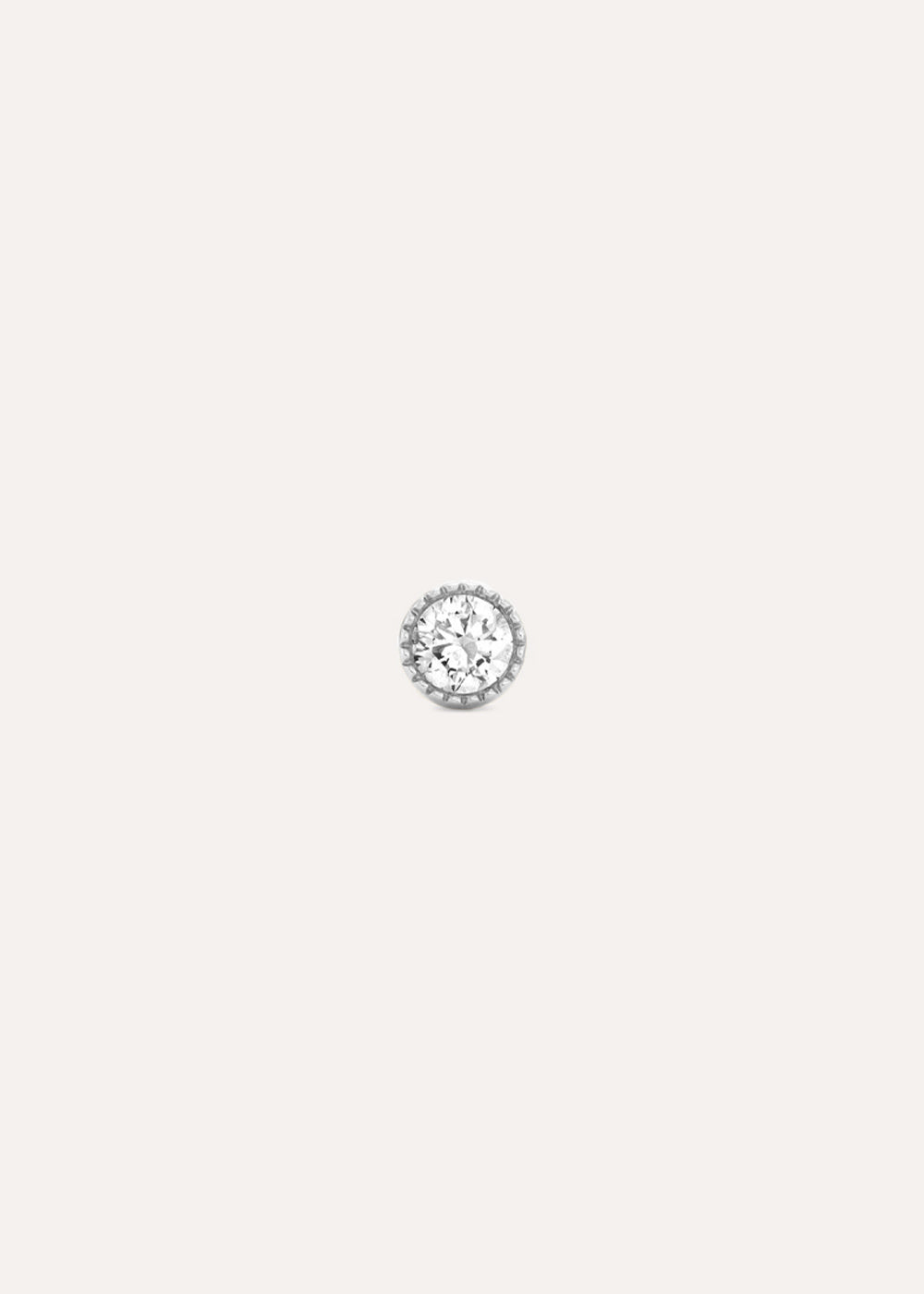 Single Jasmine Lab-Grown Diamond Solitaire Stud Earring