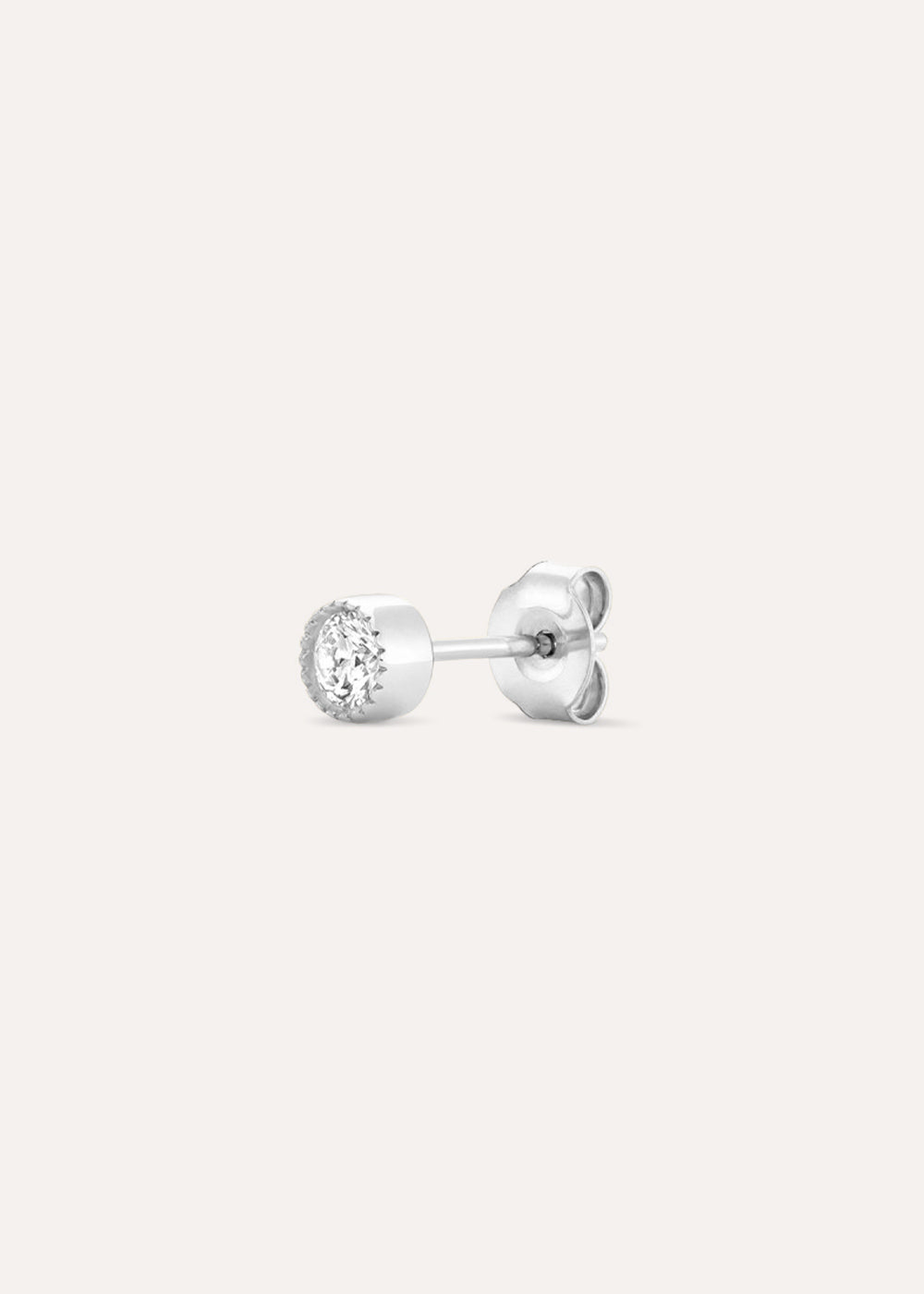 Single Jasmine Lab-Grown Diamond Solitaire Stud Earring
