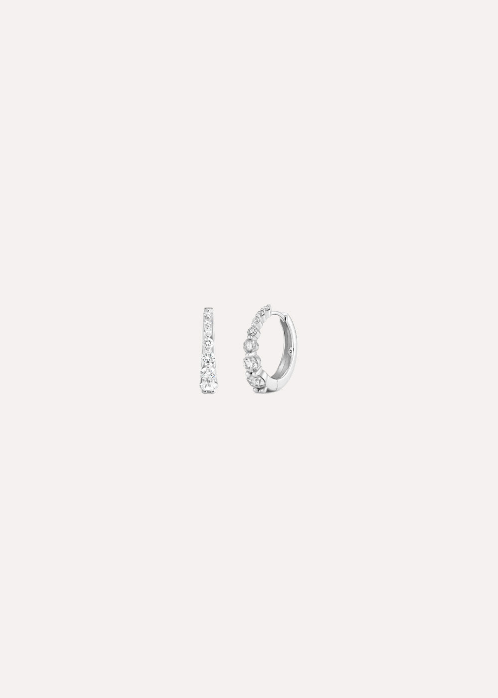 Shuga Graduated Lab-Grown Diamond Hoop Earrings