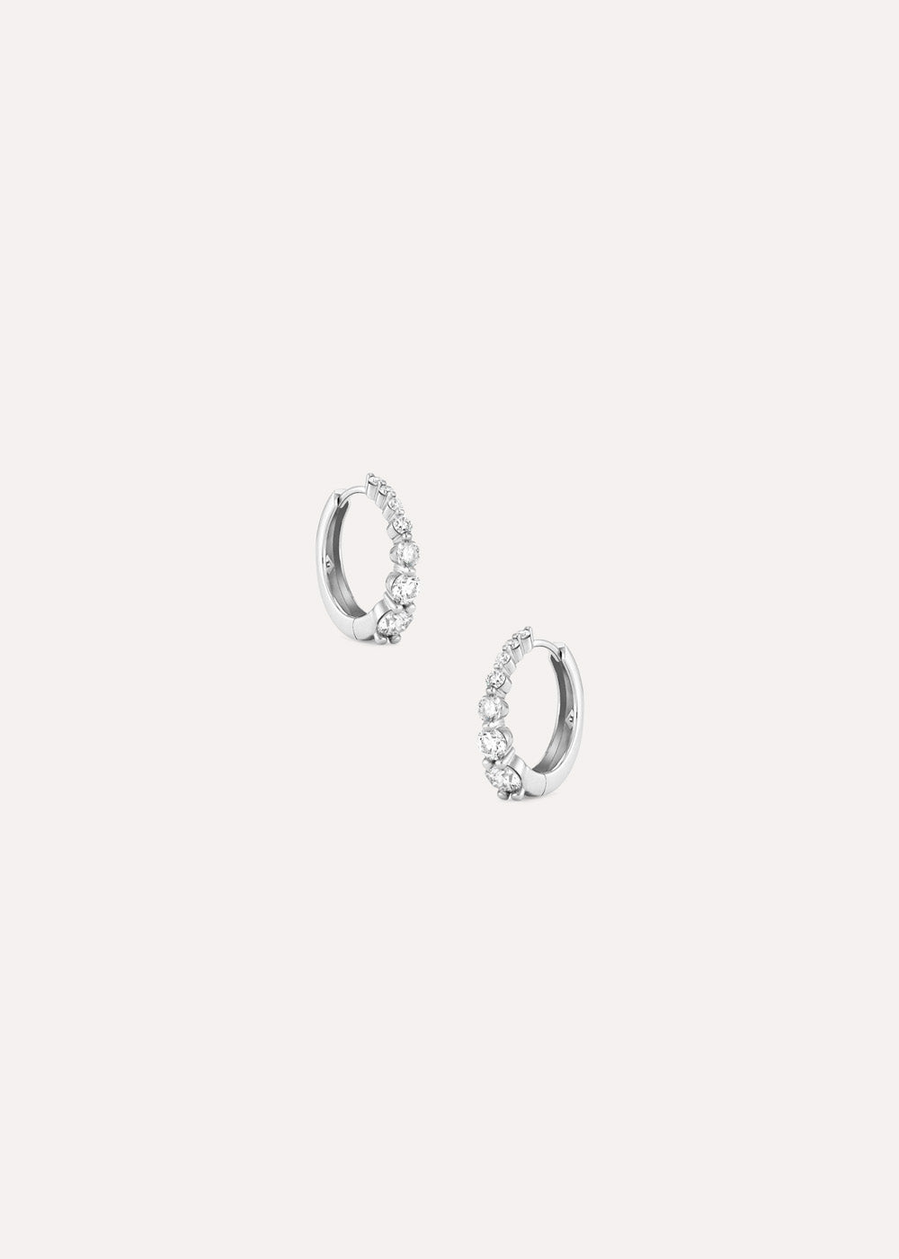 Shuga Graduated Lab-Grown Diamond Hoop Earrings