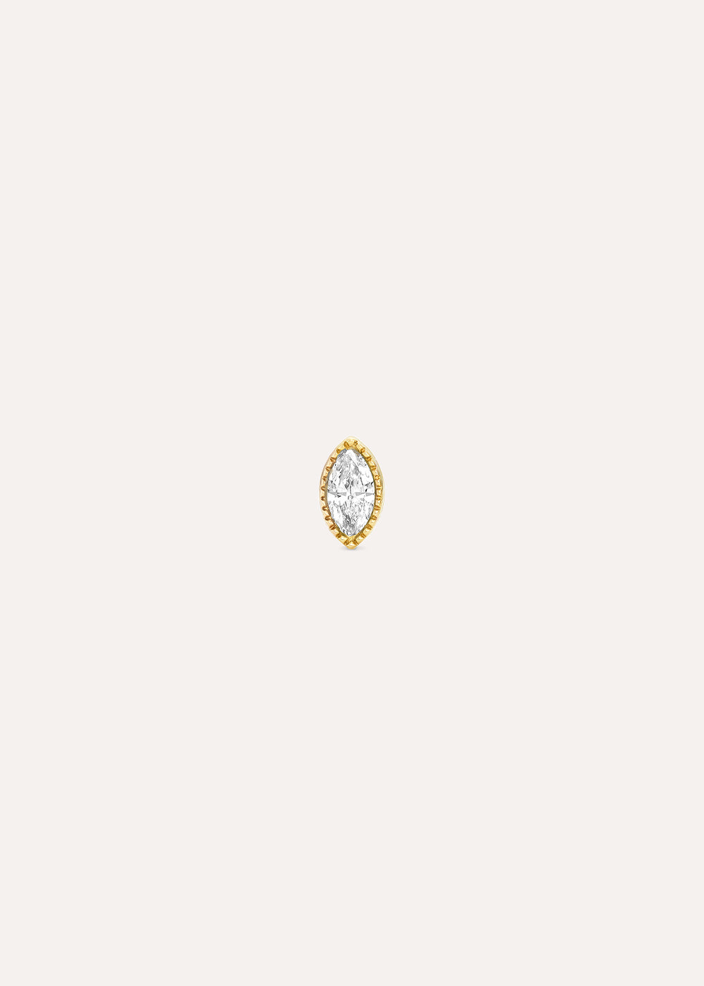 Single Jasmine Lab-Grown Marquise Diamond Stud Earring