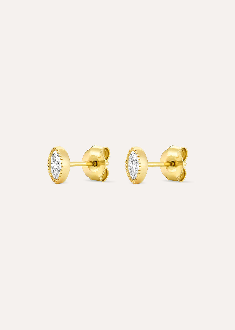 Jasmine Lab-Grown Marquise Diamond Stud Earrings