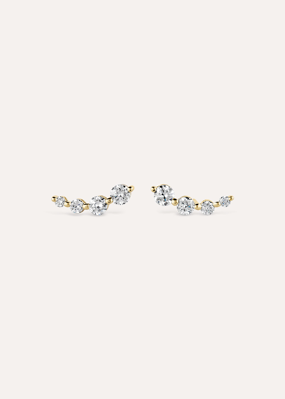 Shuga Lab-Grown Diamond Crawler Stud Earrings