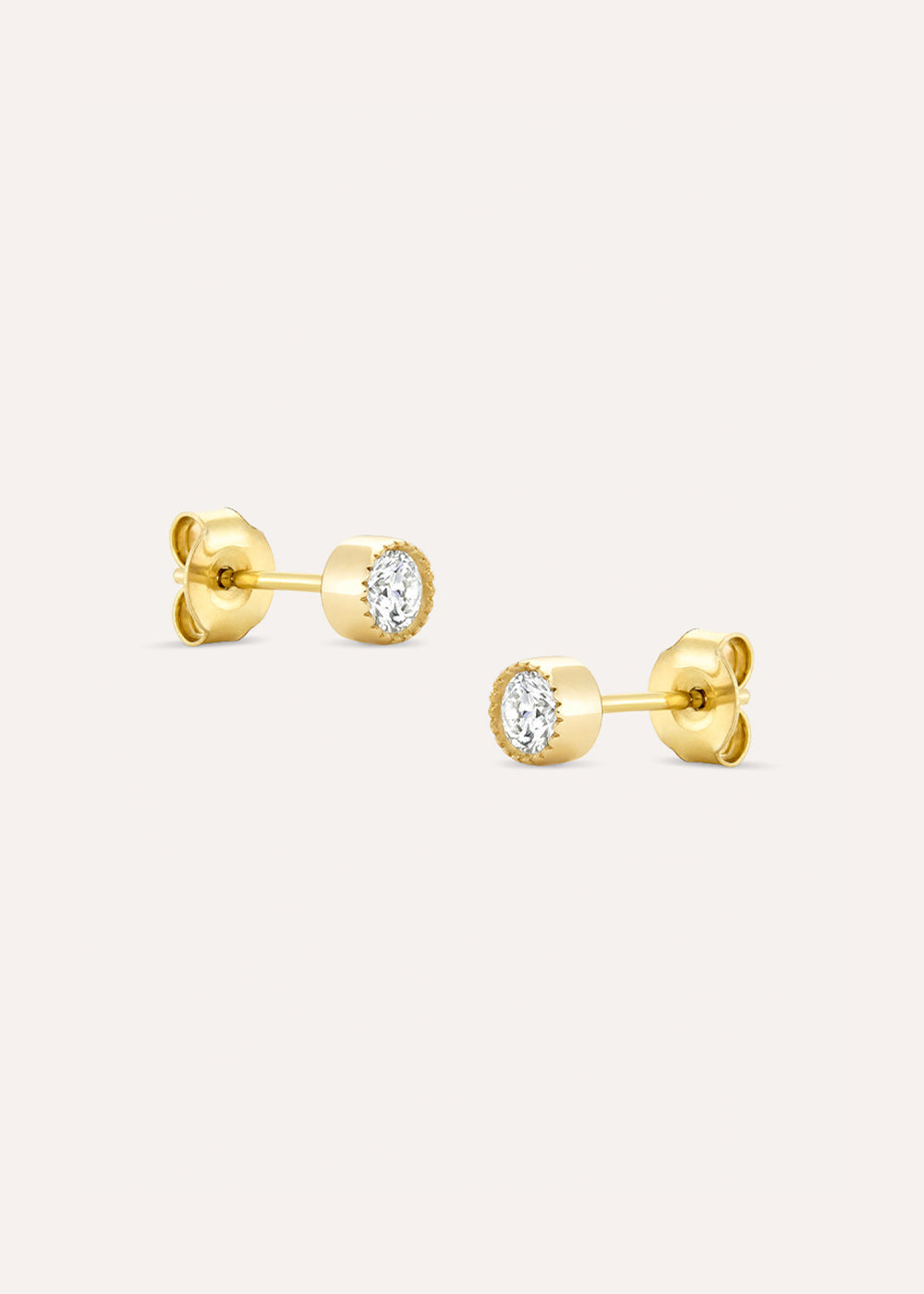 Jasmine Lab-Grown Diamond Solitaire Stud Earrings