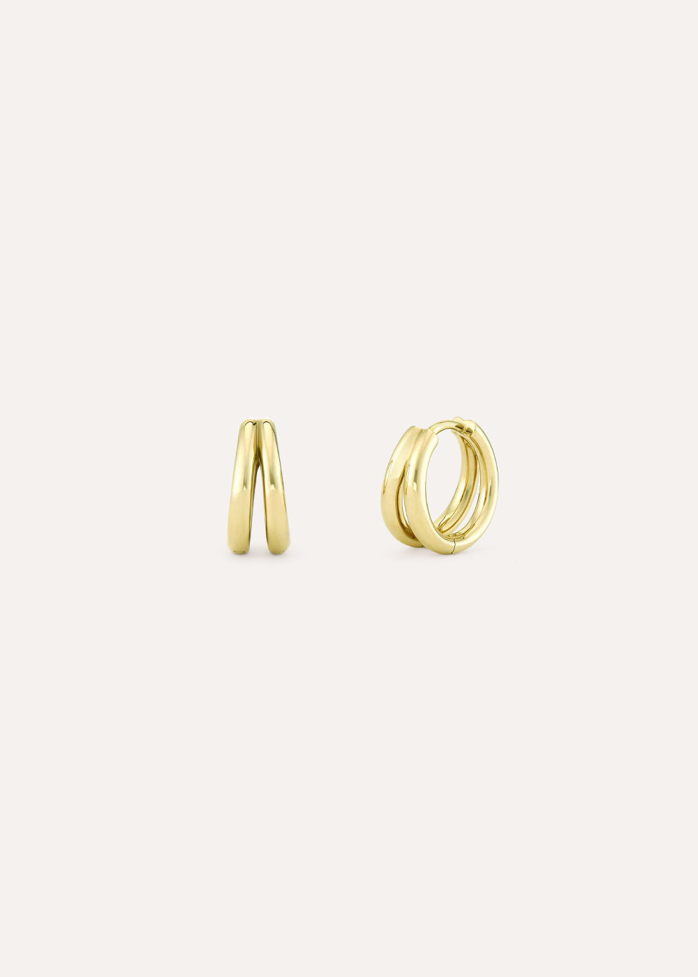 Signature Mini Duo Huggie Hoop Earrings