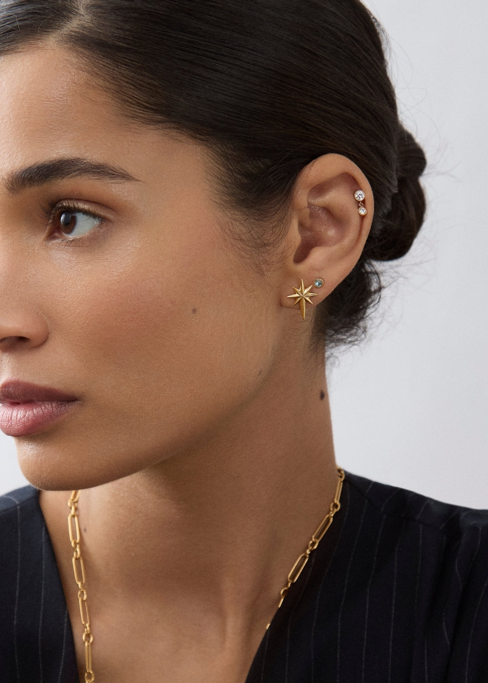Lab-Grown Diamond Double Diamond Stud Earrings