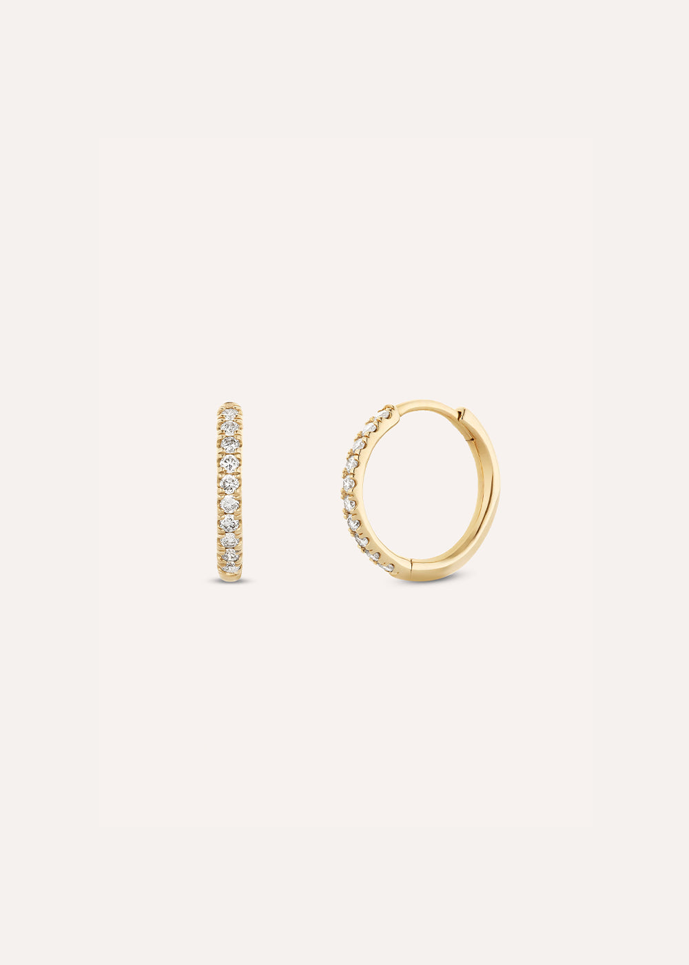 Medium Lab-Grown Diamond Huggie Hoop Earrings