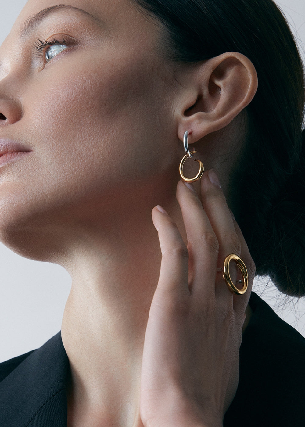 Toro Drop Hoop Earrings