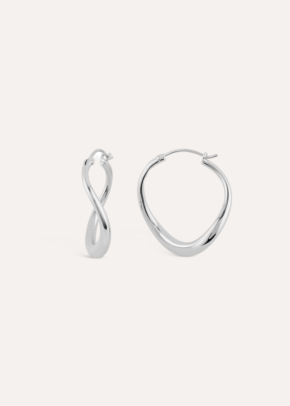 Wave Small Hoop Earrings