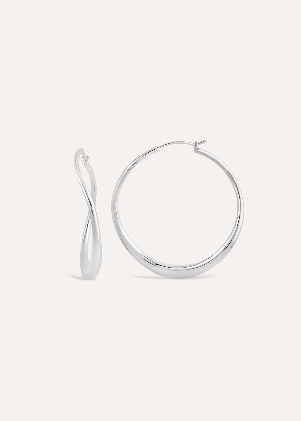 Wave Large Hoop Earrings