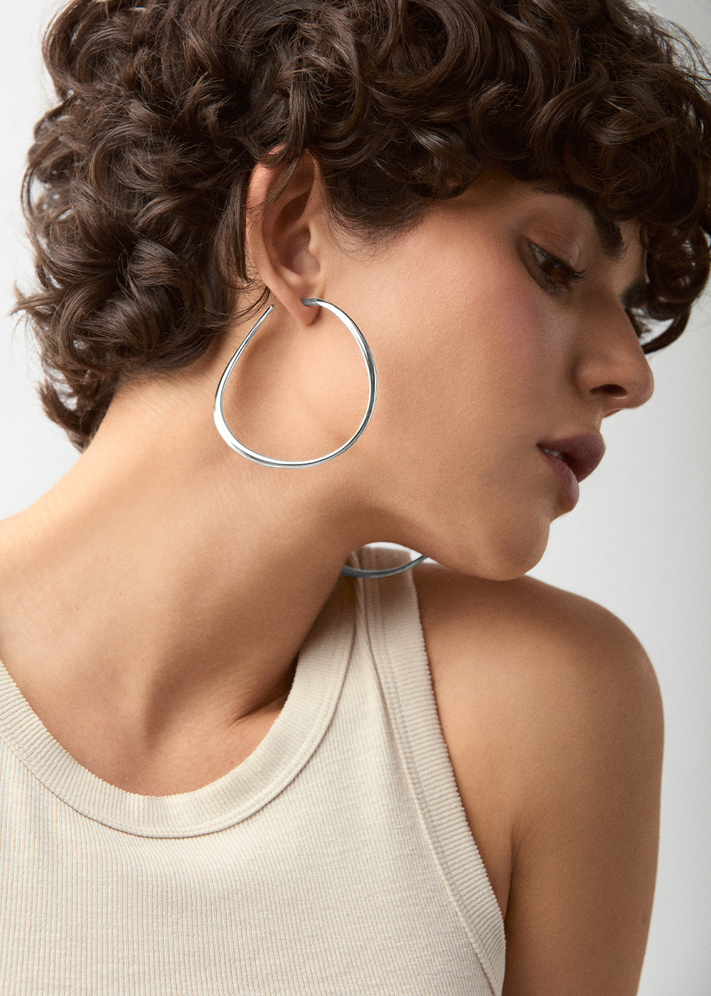 Wave Statement Hoop Earrings