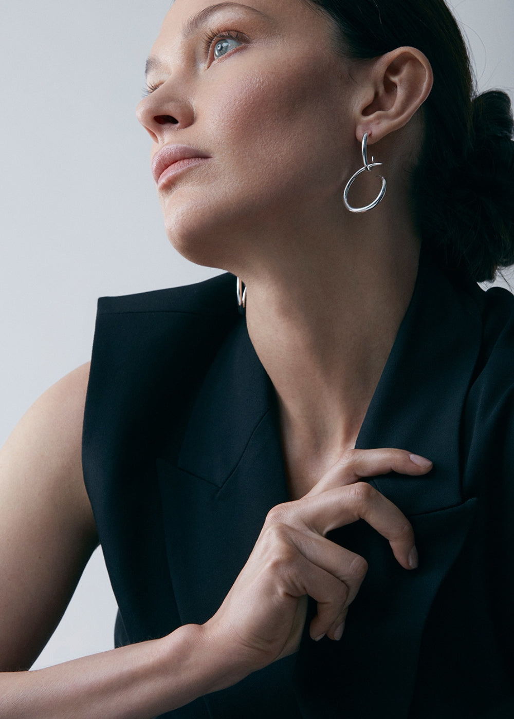 Toro Large Drop Hoop Earrings