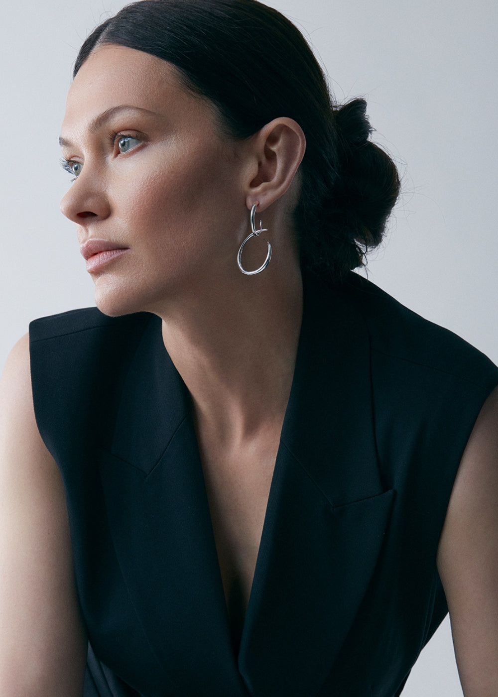 Toro Large Drop Hoop Earrings