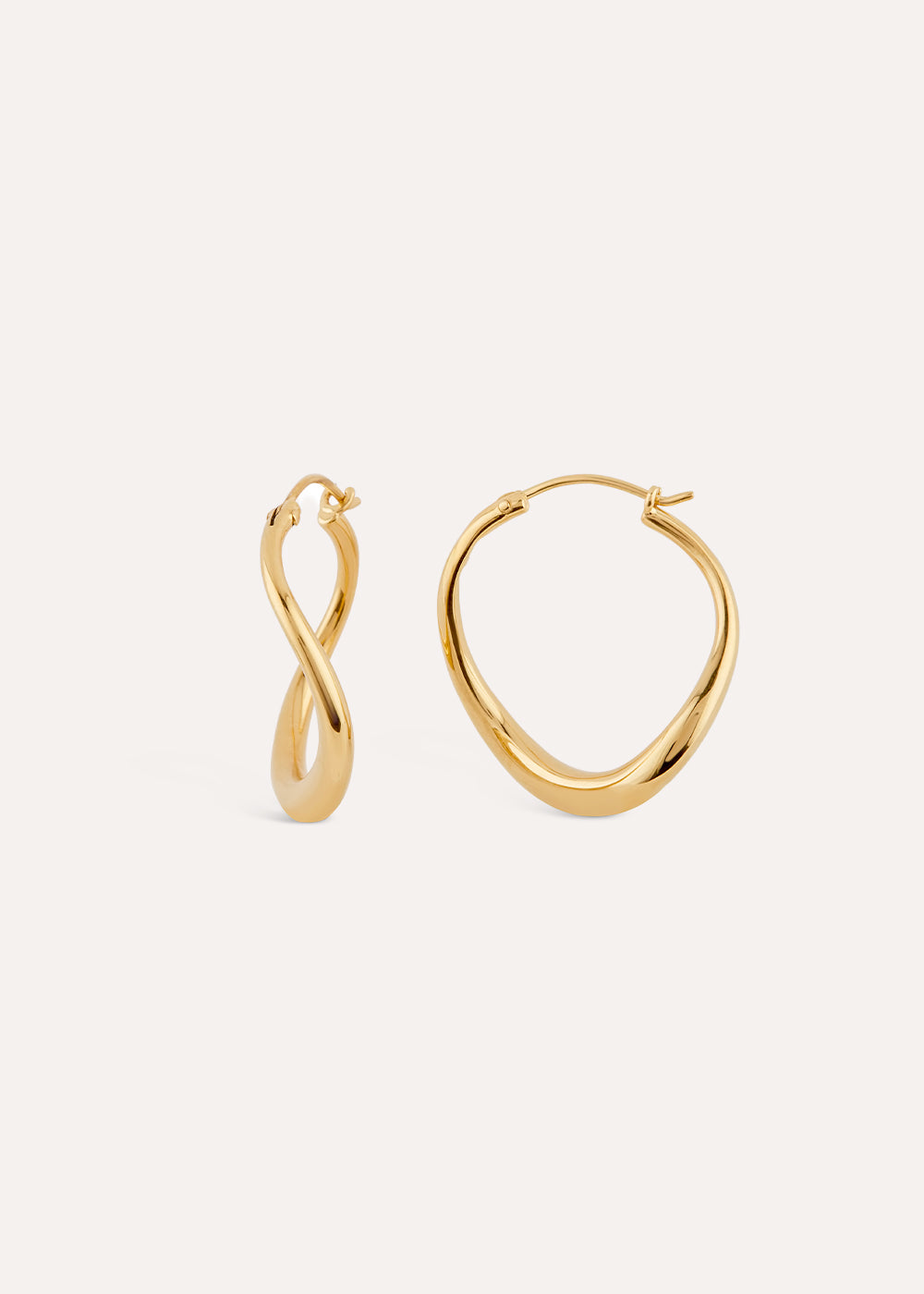 Wave Small Hoop Earrings