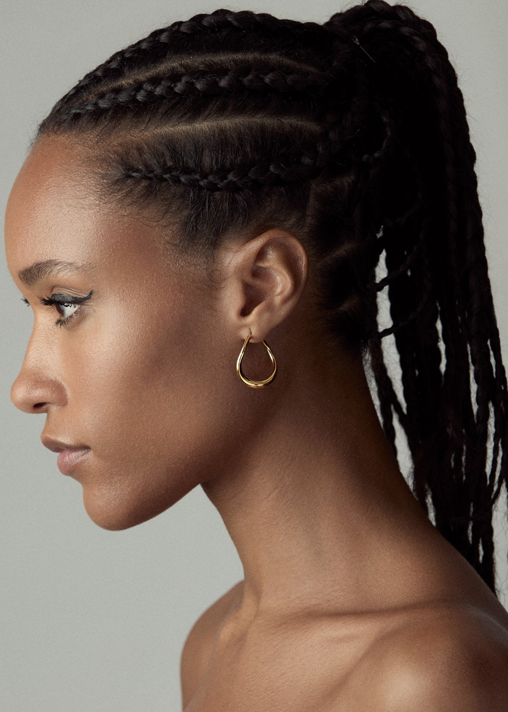 Wave Small Hoop Earrings