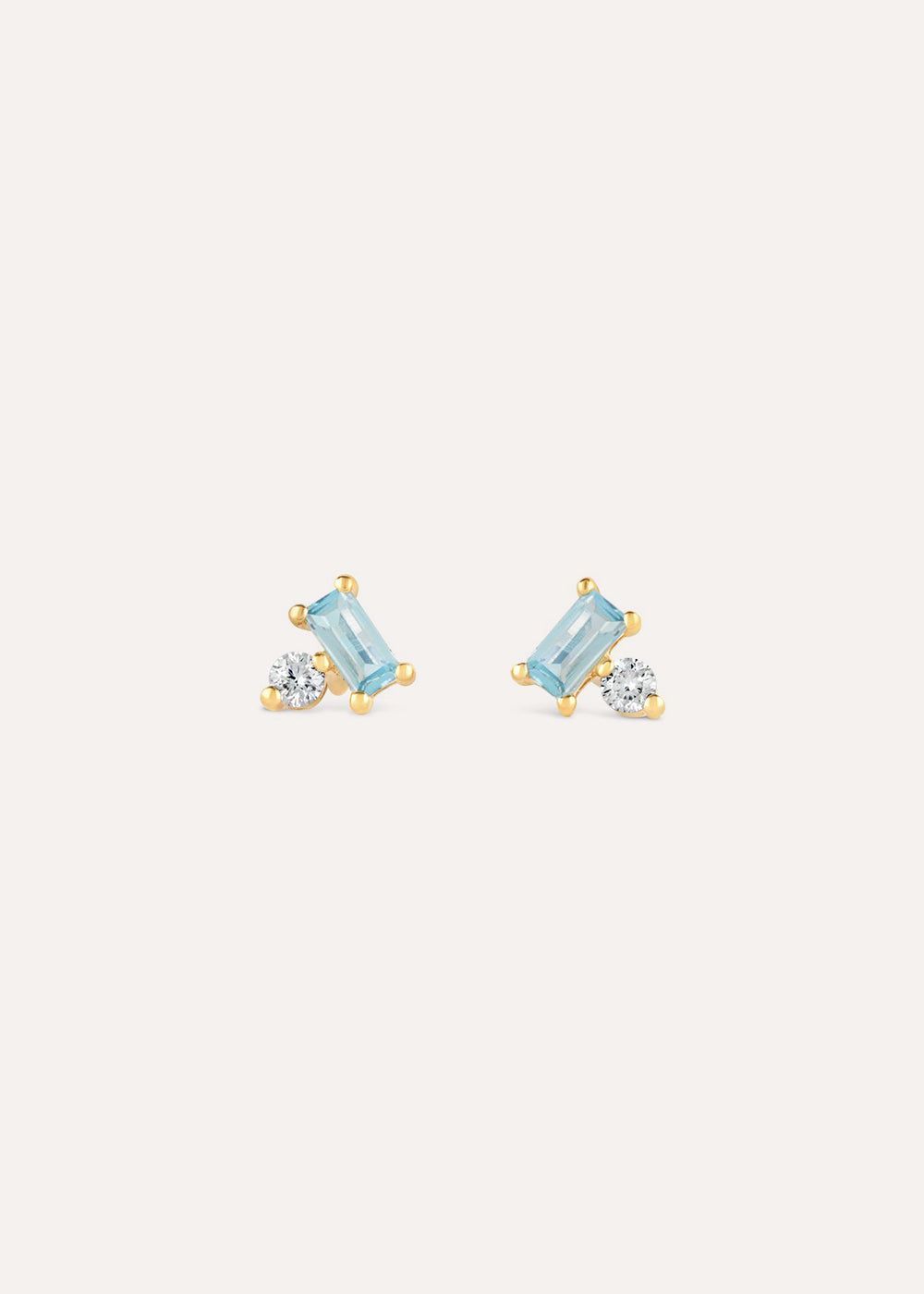Shuga Lab-Grown Diamond & Blue Topaz Stud Earrings