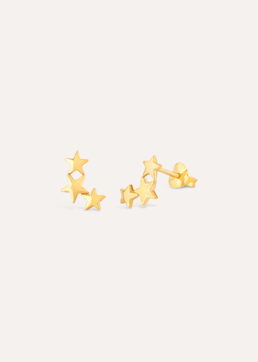 Star Trio Stud Earrings