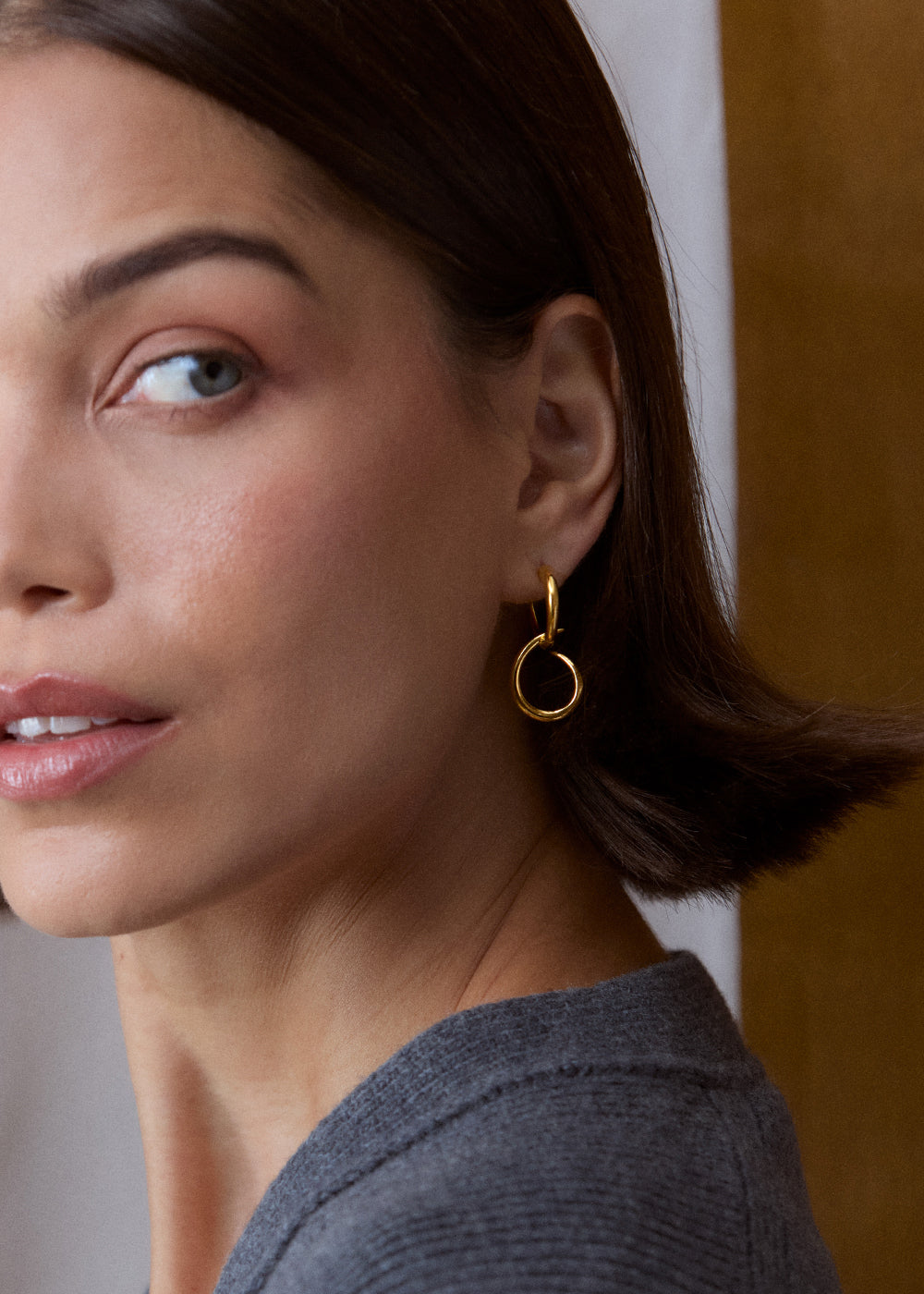 Toro Drop Hoop Earrings