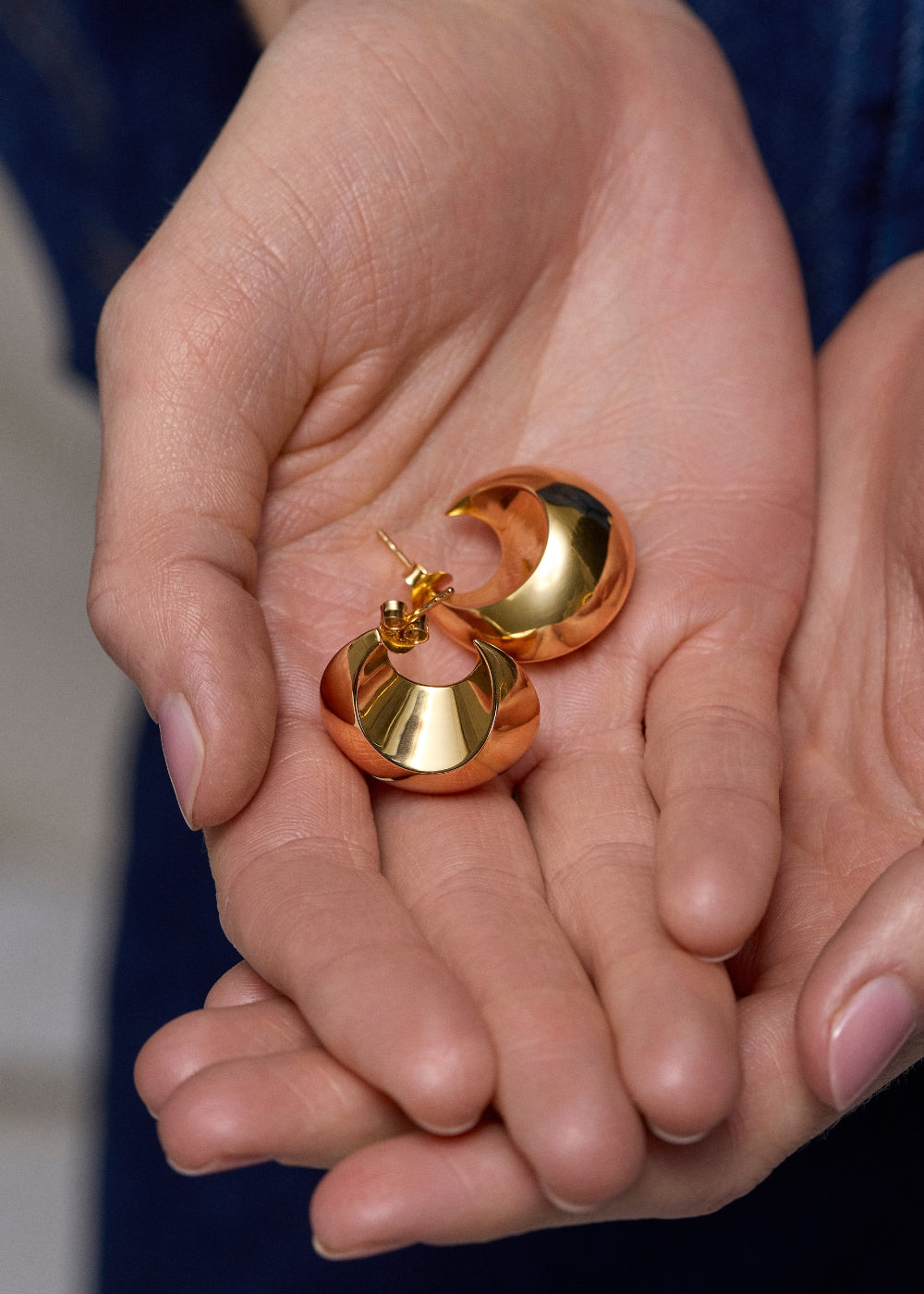 Iceni Warrior Puffy Hoop Earrings