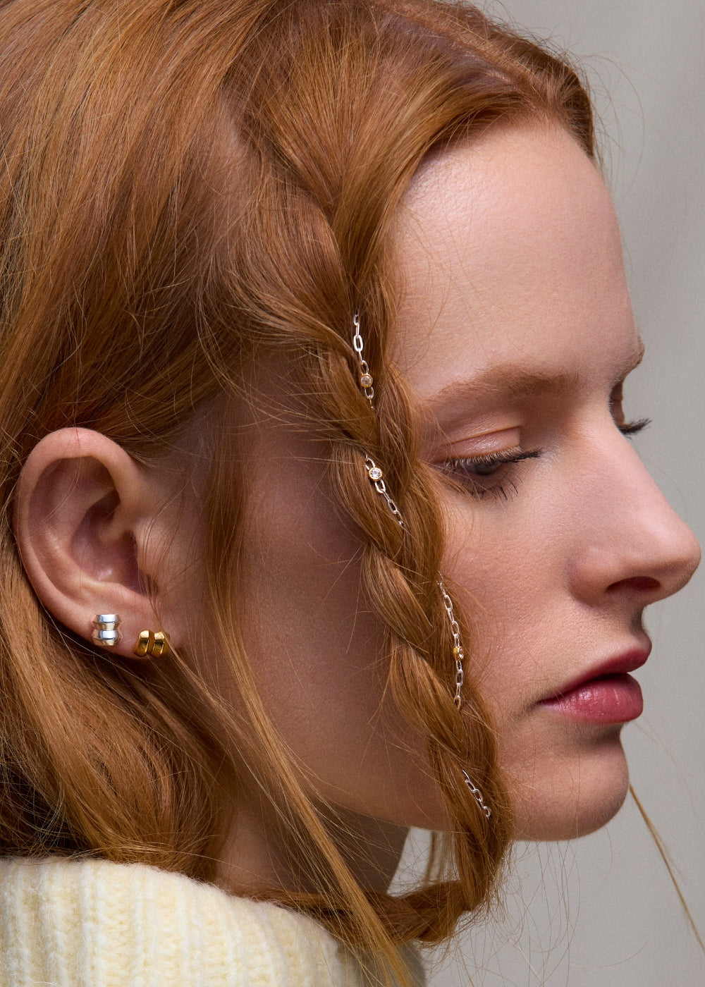 Single Iceni Warrior Stud Earring