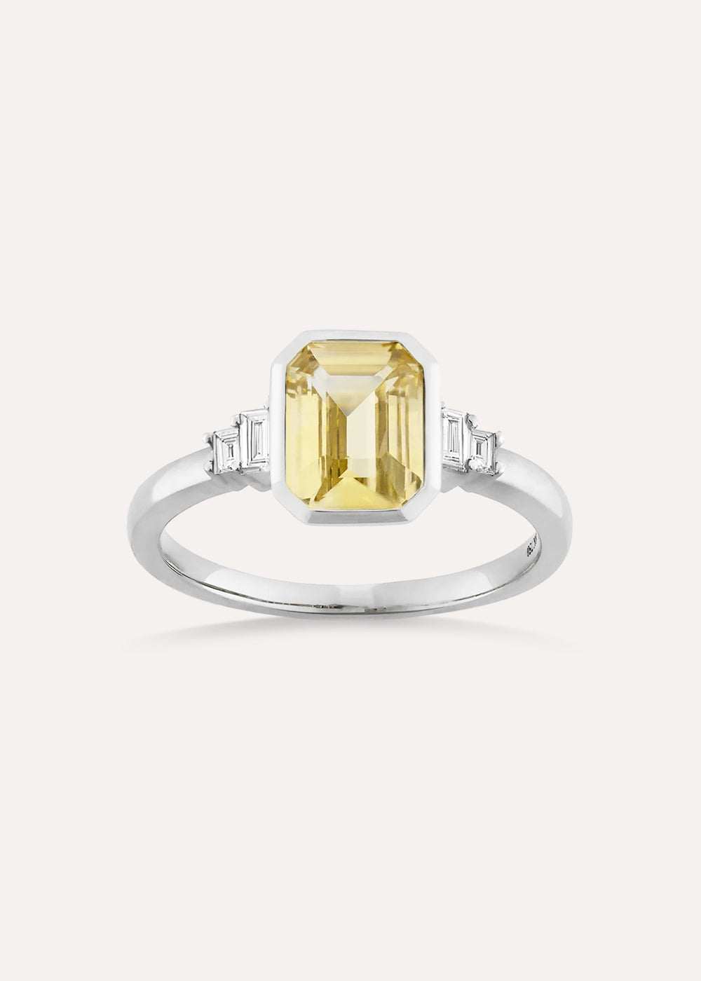 Mila Yellow Sapphire & Diamond Ring