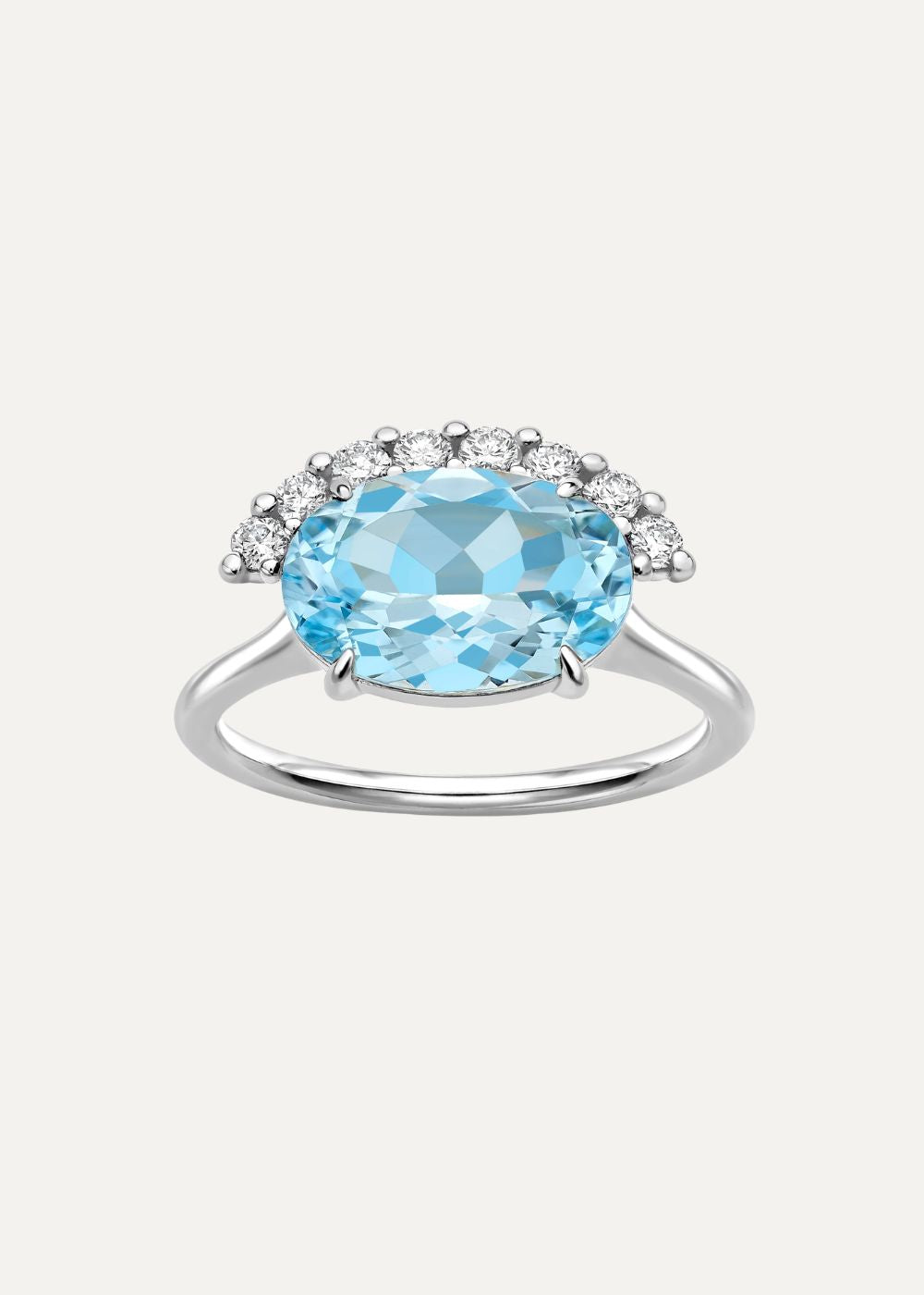 Libby Sky Blue Topaz Cocktail Ring