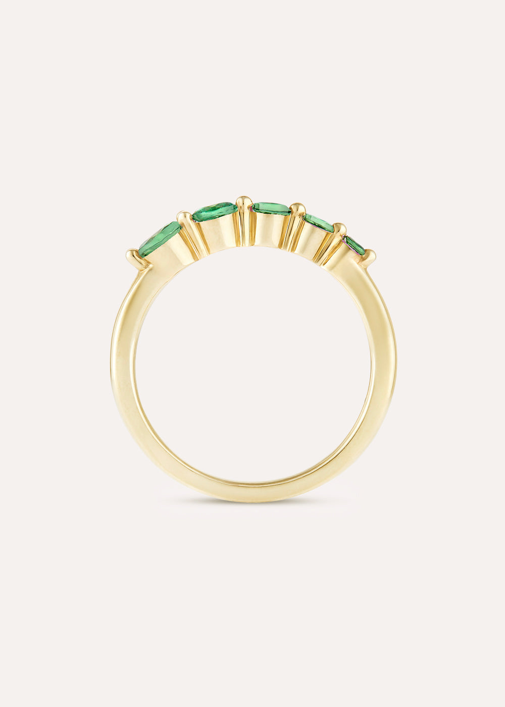 Shuga Tsavorite Graduated Ring