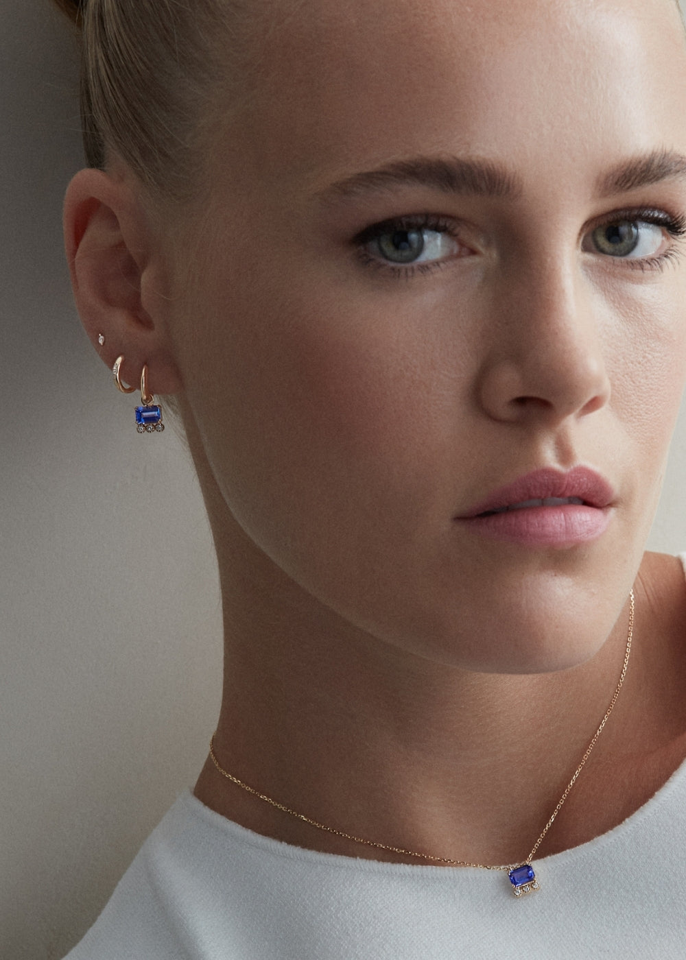 Betony Tanzanite & Lab-Grown Diamond Necklace