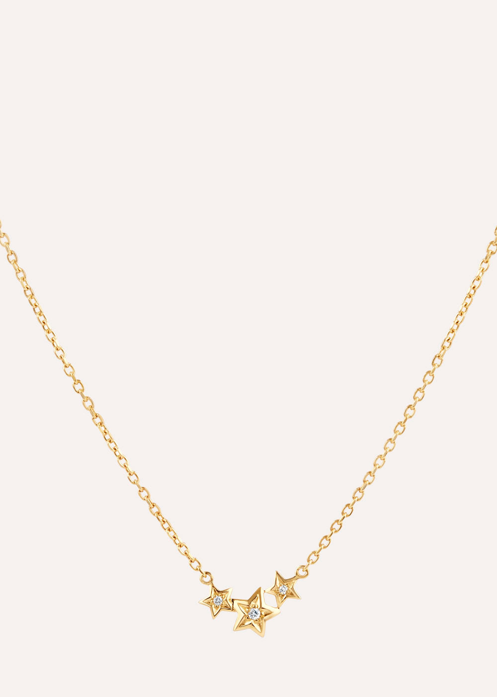 Bijou Trio Star Diamond Necklace
