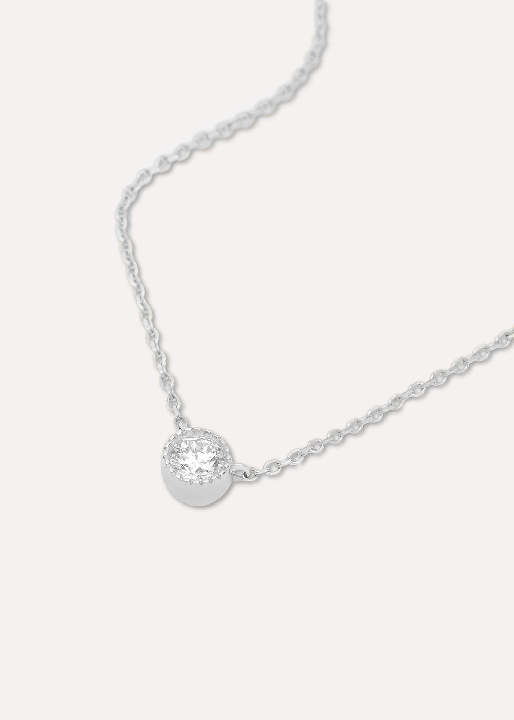 Jasmine Lab-Grown Diamond Solitaire Necklace