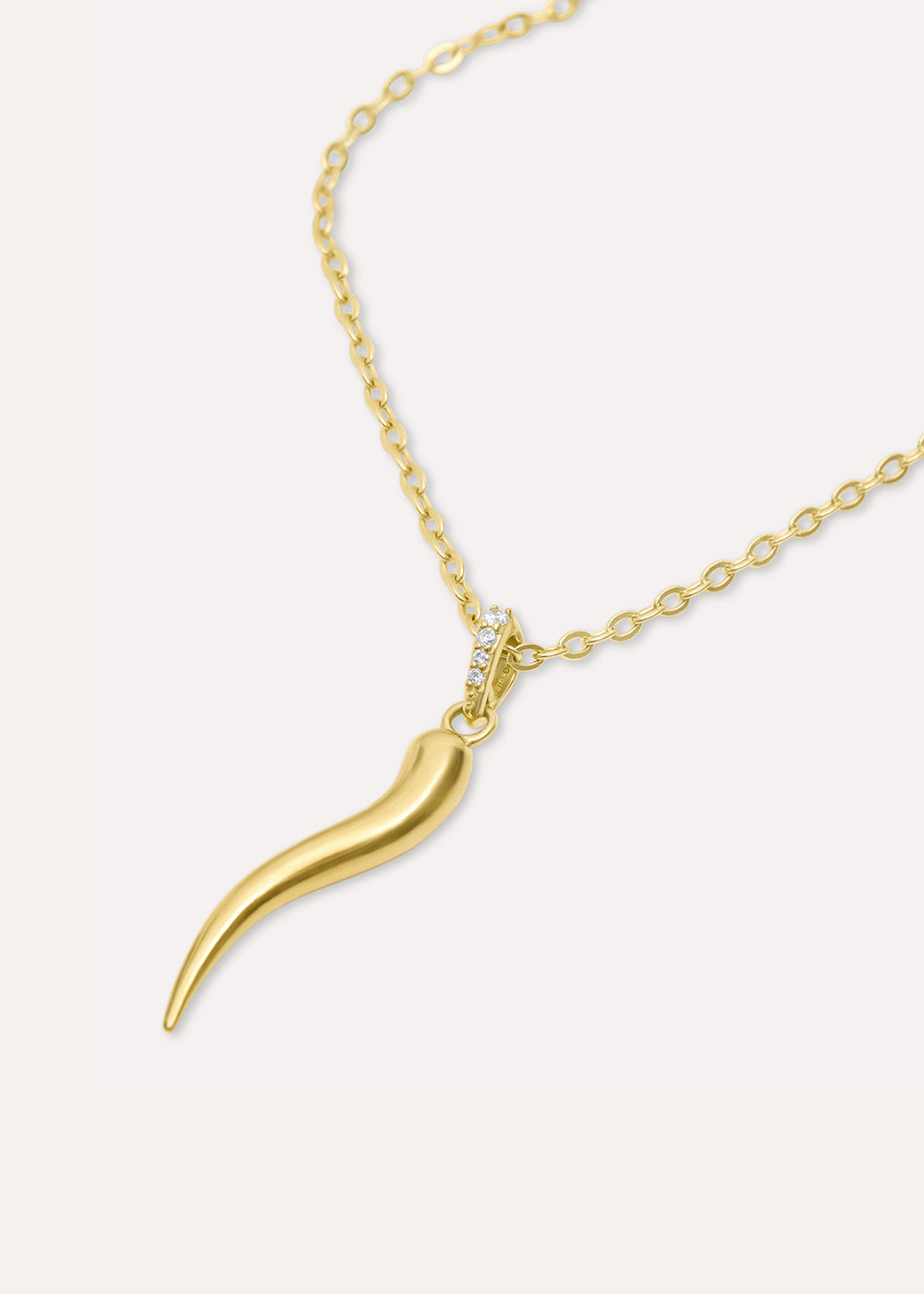 Toro Horn Charm Necklace